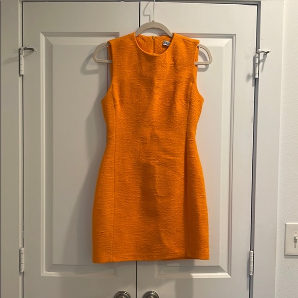 Zara Dresses Zara Orange Dress Poshmark
